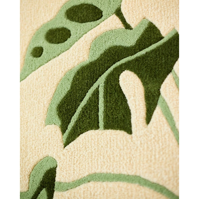 Monstera Handmade Wool Rug by Tiktik, 2010s, in Flawless conditions. Designed from 2000 This piece has an attribution...