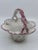 Small Pink and White Reticulated Ceramic Basket Made in Portugal For Sale In New York - Image 6 of 10