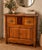 Small Antique Cherry Wood Entryway Sideboard, 1970s For Sale - Image 9 of 11