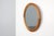 Mid-Century Oval Oak Mirror, Belgium, 1950s For Sale - Image 4 of 11