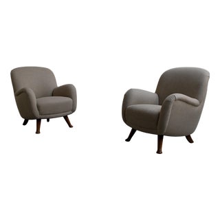 Lounge Chairs from Berga Mobler, Denmark, 1940s, Set of 2 For Sale