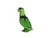 Baccarat emerald green crystal parrot figurine.