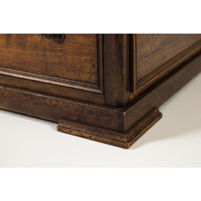 Large Art Deco Warehouse Counter in Oak, 1930s For Sale - Image 12 of 14