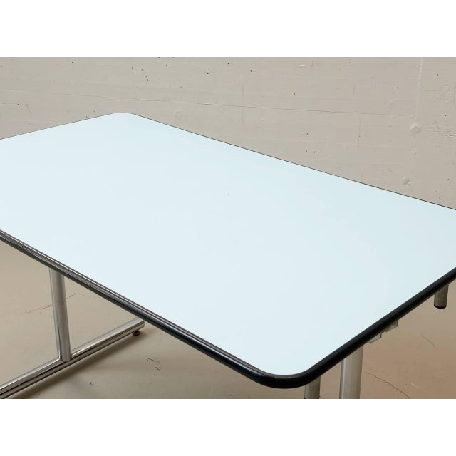 Industrial Blue Practical Folding Tables from Kelko, 1980s For Sale - Image 3 of 16