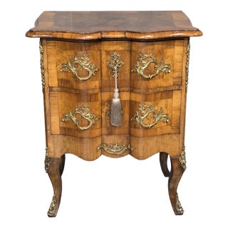 Small Maltese Walnut Commode Chest of Drawers, 1880 For Sale