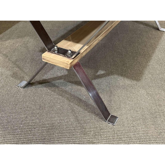 Late 20th Century Coffee Table with Tiled Top and Chromed Metal Base, 1970s For Sale - Image 5 of 12