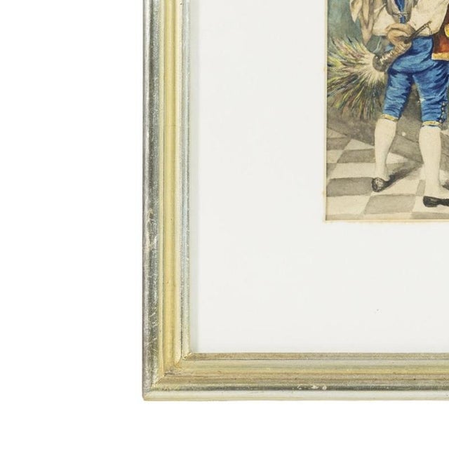 Rainha D. Amélia, Watercolor, 19th Century For Sale - Image 3 of 6