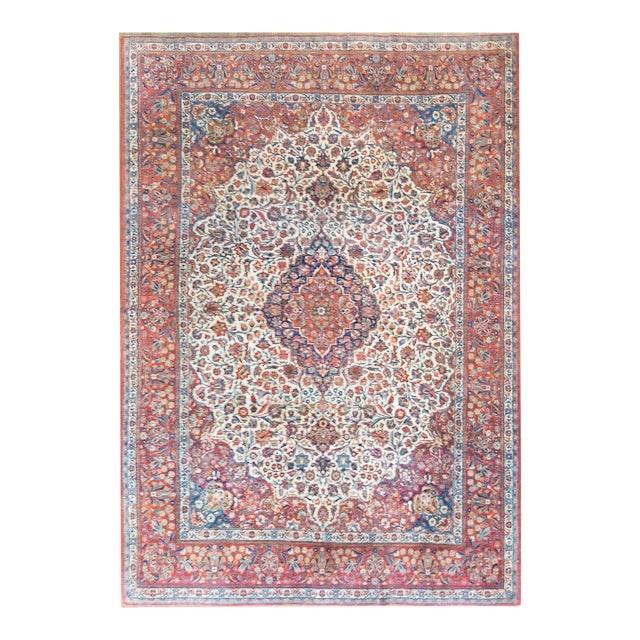 Early 20th Century Persian Kashan Rug For Sale