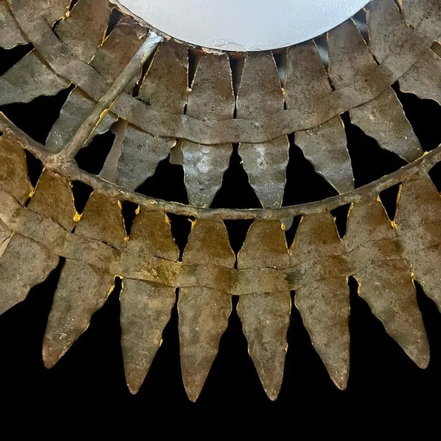 Italian Round Sun Mirror, 1950s For Sale - Image 9 of 11