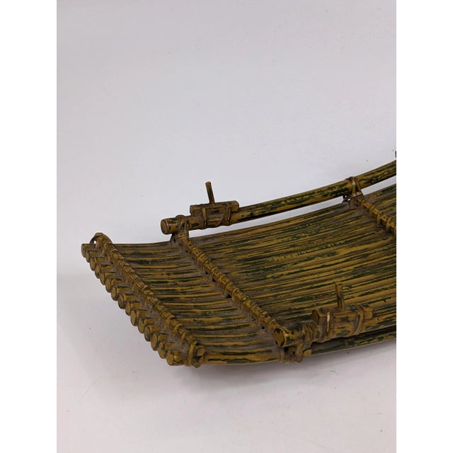20th Century Lacquered Bamboo Raft For Sale - Image 4 of 7