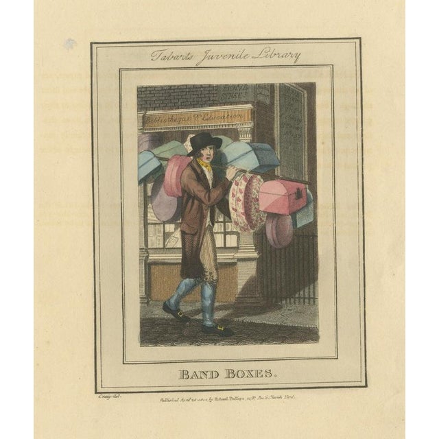 Paper After William Marshall Craig, Band Boxes, Tabart's Juvenile Library, Cries of London, 1804, Engraving For Sale - Image 7 of 7