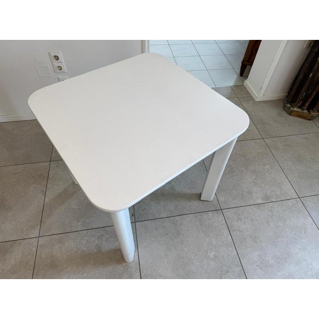 White Rustic Side Table, 1950s For Sale - Image 8 of 9