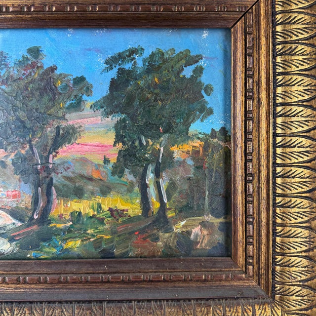 Italian Artist, Impressionist Landscape, 1920s, Oil on Canvas, Framed For Sale - Image 4 of 12