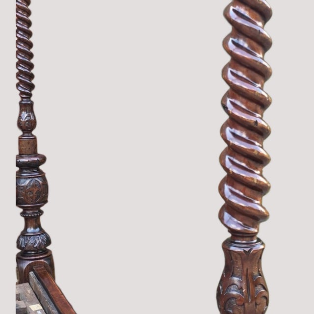 Victorian Anglo-Indian Colonial Raj King Size 4-Poster Bed, 1880s For Sale - Image 7 of 18