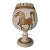 Vintage Bitossi Chalice Vase, Gold Horse Motif For Sale