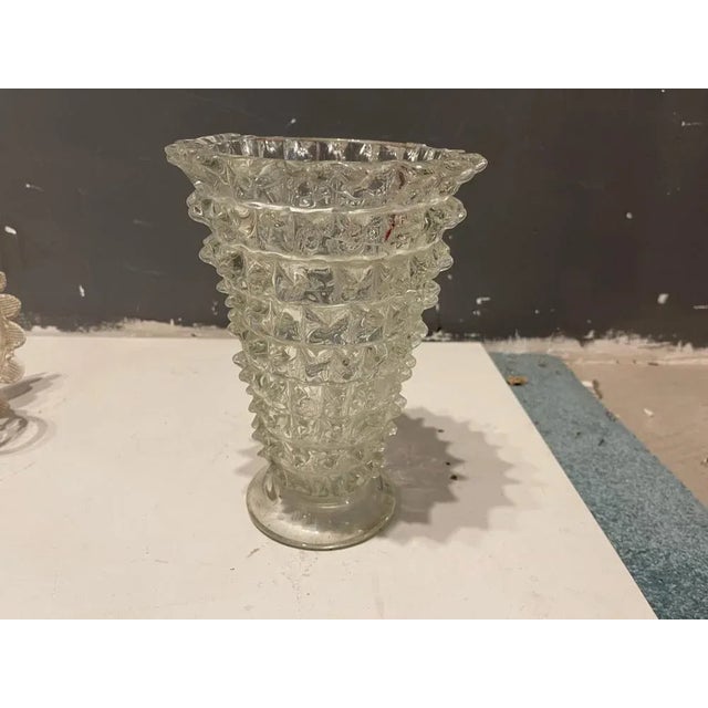 Vintage Murano Glass Barovier Rostrato Vase, 1940s For Sale - Image 8 of 10