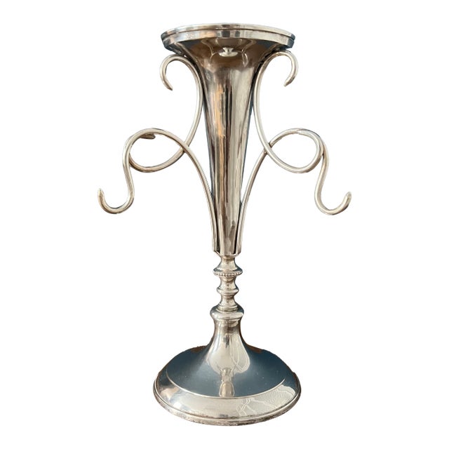 1900’s Silver Plated Epergne Bud Vase For Sale
