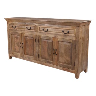 Jamya 69" Solid Wood Sideboard, Oak For Sale