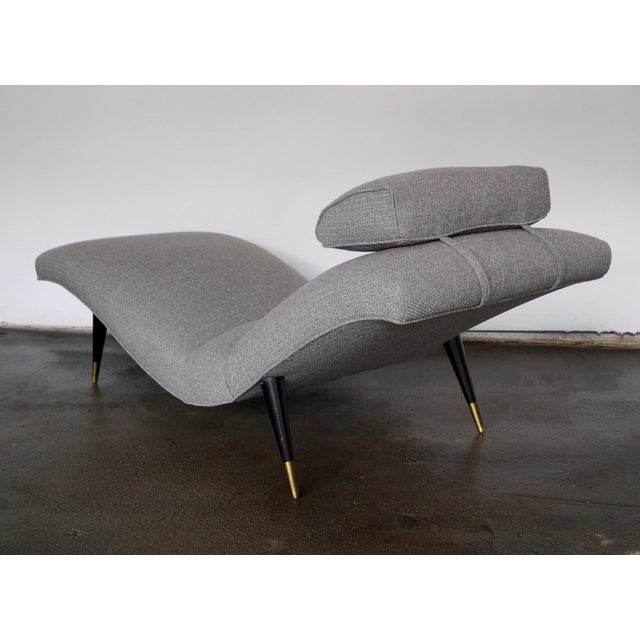 Mid-Century Modern Gray Tweed Daybed or Chaise Lounge ... (640 x 640 Pixel)