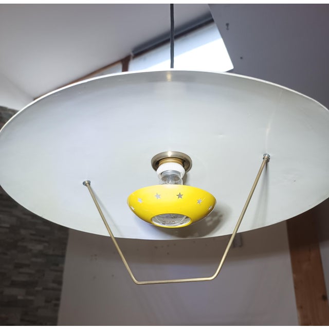 Saliscendi Counterweight Pendant Lamp, Italy, 1950s For Sale - Image 6 of 16