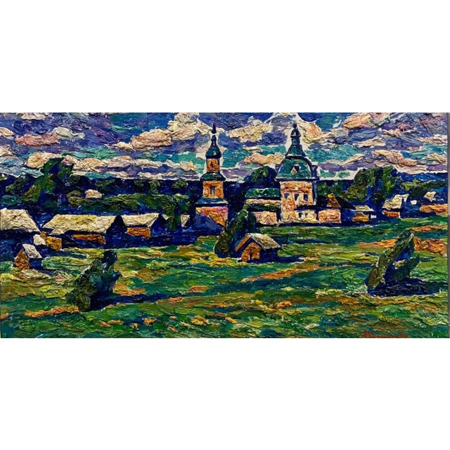 Green, Village, Russian Art, Impressionist, countryside Nikolaj LATYSHENKO (Artjomovsk, Ucraina, 1937) Born in Ukraine in...