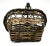Vintage Reed Wicker French Market Basket For Sale - Image 10 of 13