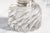Elegant Solid Crystal Swirl Antique English Sterling Silver Paperweight Inkwell Desk Home Decor For Sale - Image 10 of 18