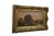 Antique 1906 Henry Maidment country farmhouse oil painting featuring a sunset pastoral landscape scene on the farm. Large...