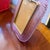 Pink 1990s Barovier Style Art Deco Pink Murano Glass and Brass Picture Frame For Sale - Image 8 of 12