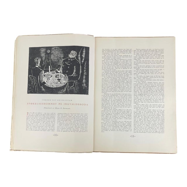Illustration 1949 "Julehelg" Norwegian Christmas Annual Illustrated Holiday Book. For Sale - Image 3 of 10