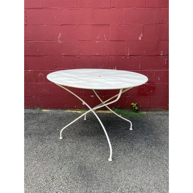 White Painted French Folding Table For Sale - Image 4 of 11