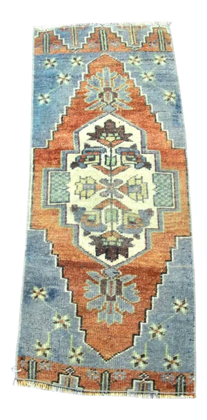 Vintage Medallion Design Turkish Rug