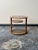 Postmodern Oak and Smoked Glass Swivel Side Table For Sale - Image 13 of 18