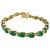 13 Carat Natural Zambian Emerald &amp; Diamond Tennis Bracelet 14 Karat Yellow Gold This exceptionally affordable Tennis...