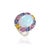 Metal 9.01ct Ethiopian Fire Opal, Multi-Sapphire and Diamond Antique 18k White Gold Ring Size 4 For Sale - Image 7 of 18