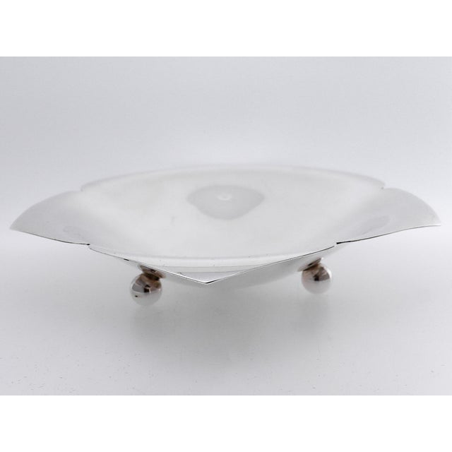 Tiffany and Co. Mid-Century Tiffany & Co. Sterling Silver Figural Flower Bowl or Vide Poche For Sale - Image 4 of 15