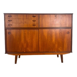 Danish Vertical Teak Sideboard, 1960s For Sale