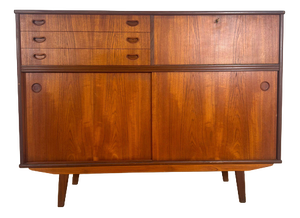 Danish Vertical Teak Sideboard, 1960s