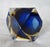 C.1970s Italian Alessandro Mandruzzato, Hand Blown Faceted Murano Cobalt, Amber & Clear For Sale - Image 14 of 18
