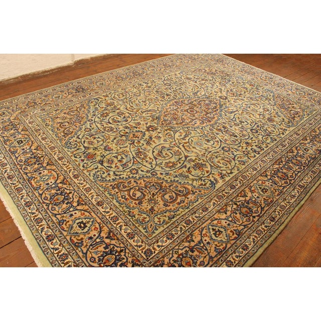 Large Hand-Knotted Middle Eastern Rug in Wool and Cotton For Sale - Image 10 of 11
