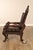 Exceptional 19th Century Anglo-Indian / Burmese Colonial Figural Carved Hardwood Throne Armchair For Sale - Image 11 of 18