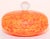 Vintage Venetian Murano Bright Orange Italian Art Glass Covered Bowl For Sale - Image 12 of 12