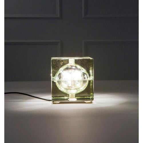 Cubosfera Glass Table Lamp attributed to Alessandro Mendini, Italy, 1968 For Sale - Image 3 of 5