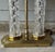 1990s Waterford Two Column Crystal & Brass Bouillotte Lamp Accompanying Black Shade For Sale In Dallas - Image 6 of 12