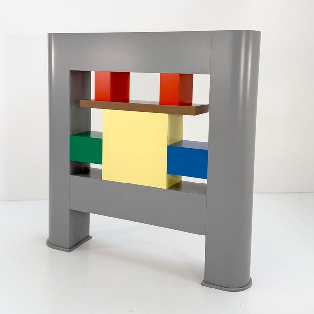 Black Modular Shelf by Olaf Von Bohr for Kartell, 1970s, in Good conditions. Designed 1980 to 1989 This piece is...