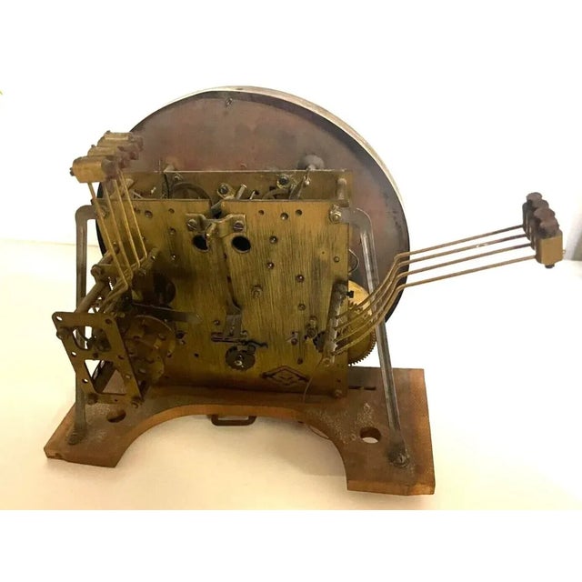 Antique French Vedette Wooden Wall Clock For Sale - Image 10 of 12
