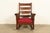 A gorgeous antique Mission or Arts & Crafts period rocking chair By Lifetime Furniture USA, Circa 1910 Quarter sawn oak,...