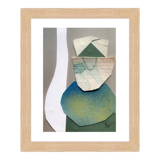 "Pop Music 18" Original Mixed-Media Collage on Paper by Zac Woodiel For Sale