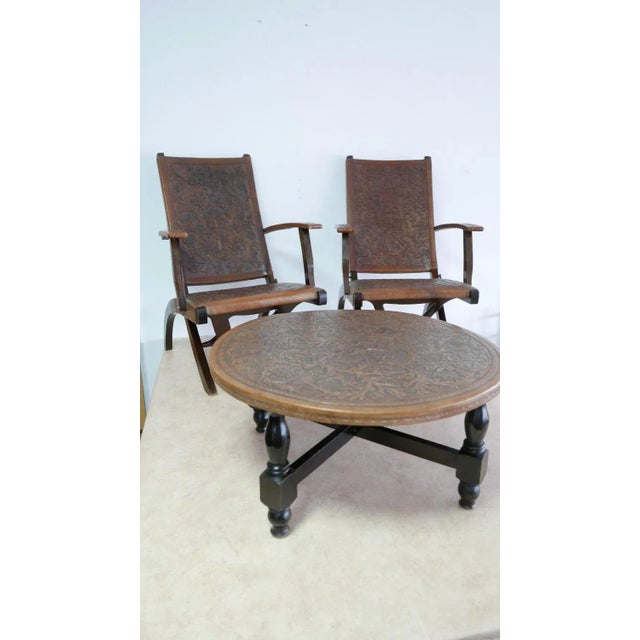 Chairs & Table by Angel I. Pazmino for Muebles de Estilo, Ecuador, 1960s, Set of 3 For Sale - Image 13 of 14