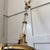 1980s 1980s John Richard Pillar Lamps Features Detailed Brass Palm Frond Accents and a Leaded Crystal Column - a Pair For Sale - Image 5 of 12